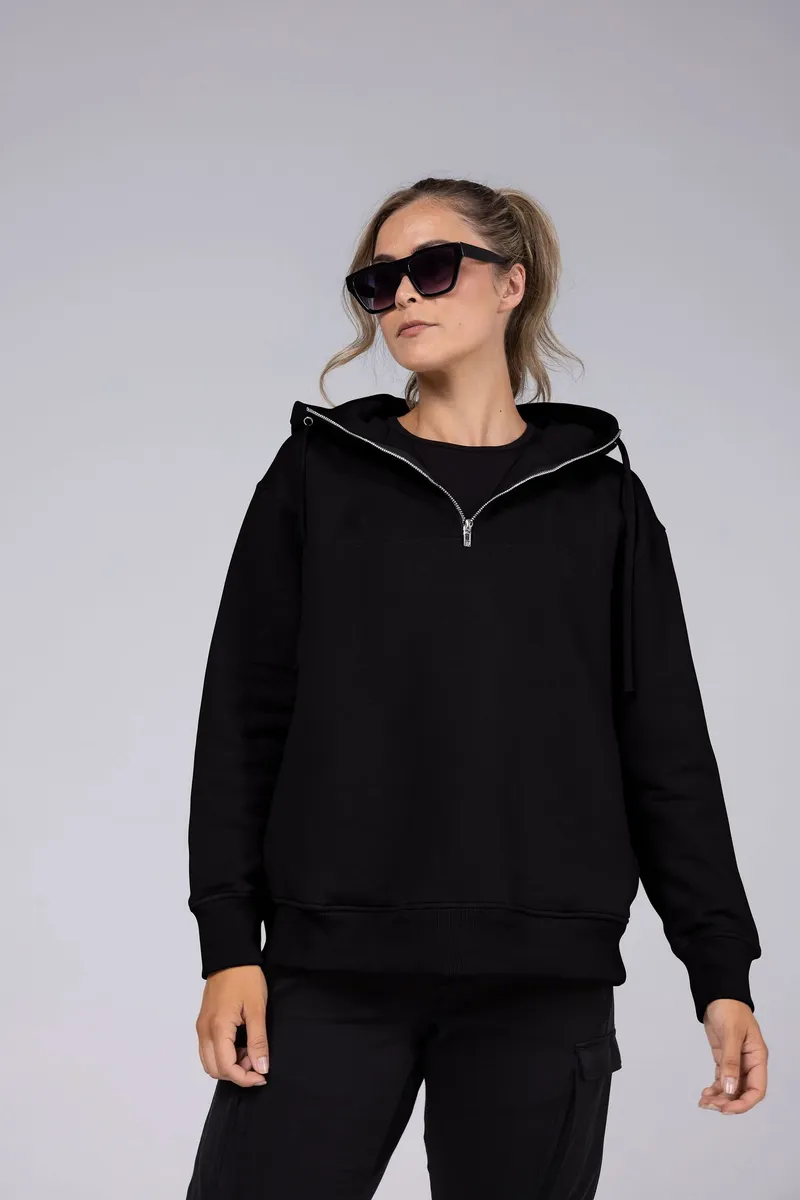 Allwear Organic Half-Zip Hoodie 4