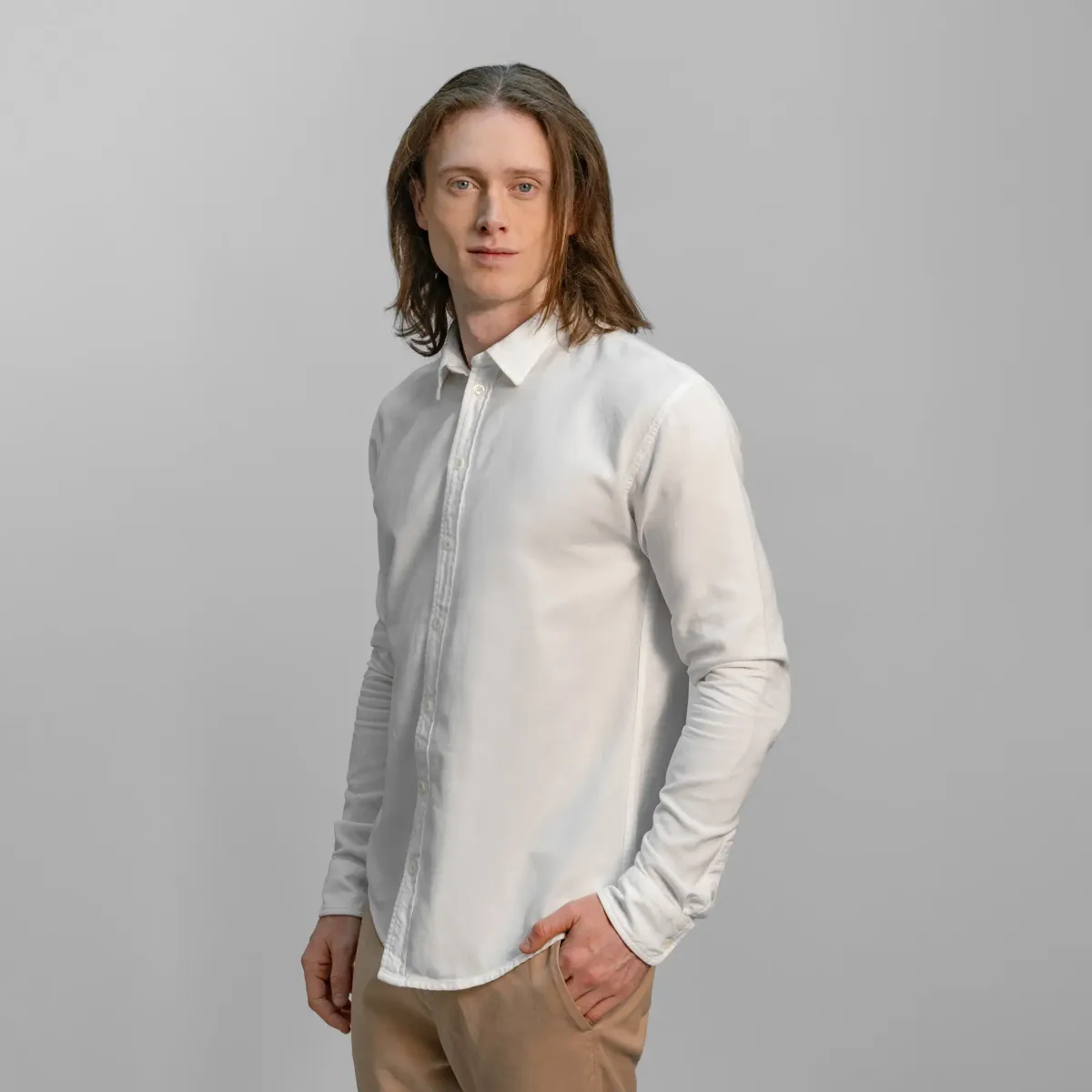 Men’s Organic Pima Cotton Classic Shirt - Lightweight 14