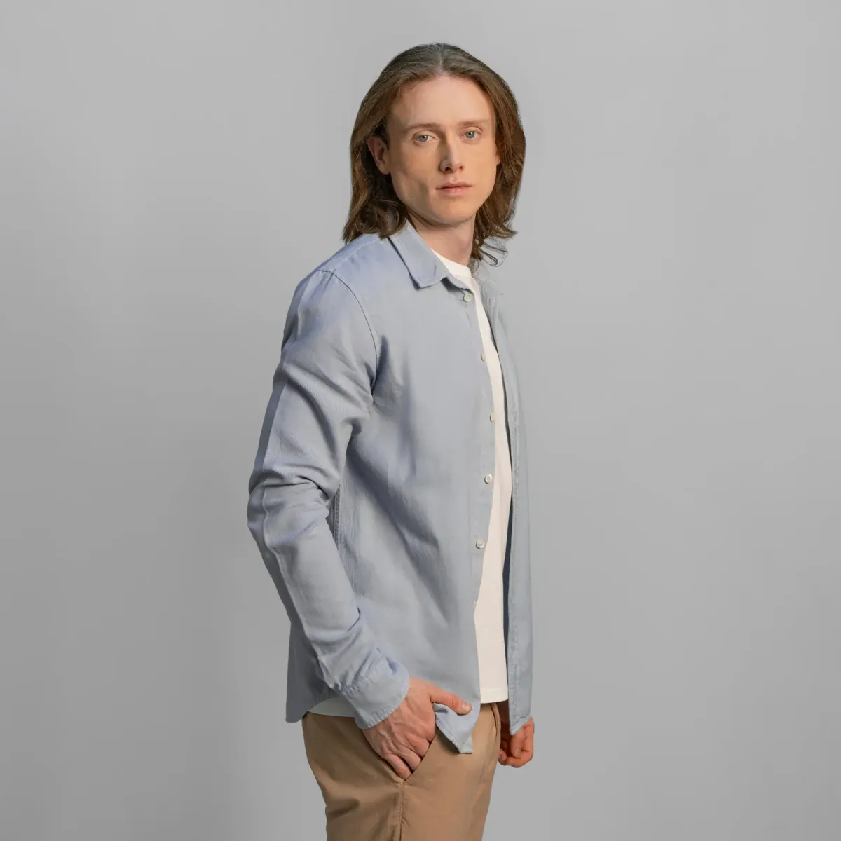 Men’s Organic Pima Cotton Classic Shirt - Lightweight 10