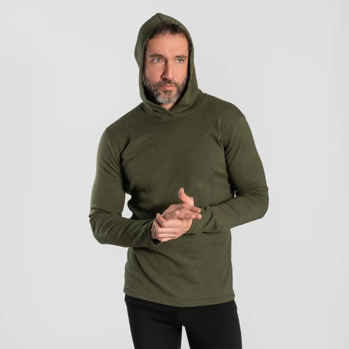 Men's Alpaca Pullover Hoodie 18