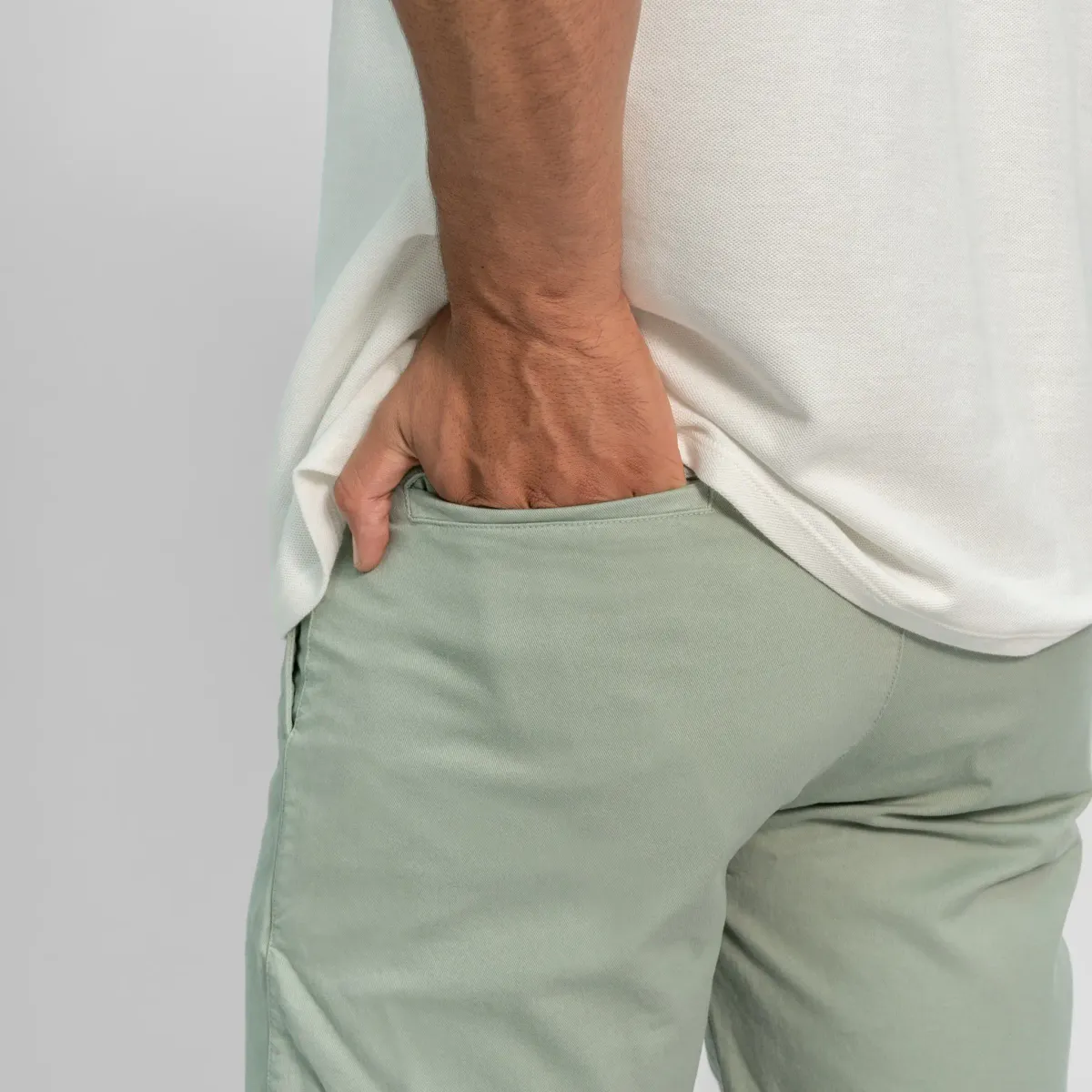 Men's Organic Pima Cotton Chino Shorts 8