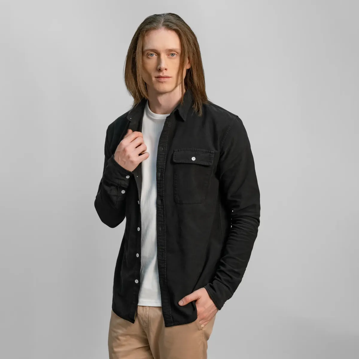 Men's Organic Pima Cotton Classic Shirt - Heavyweight 2