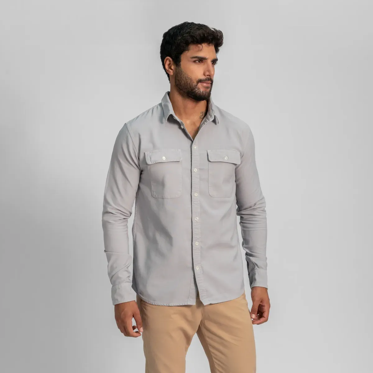 Men's Organic Pima Cotton Classic Shirt - Heavyweight 9