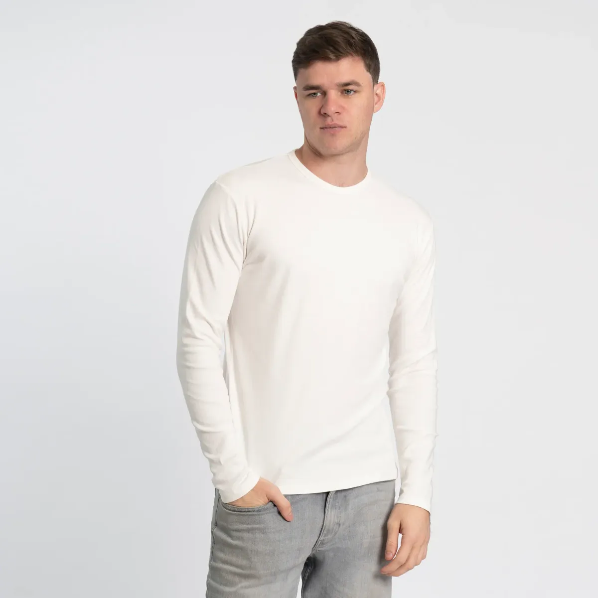 Men's Organic Pima Cotton Long Sleeve Shirt 16