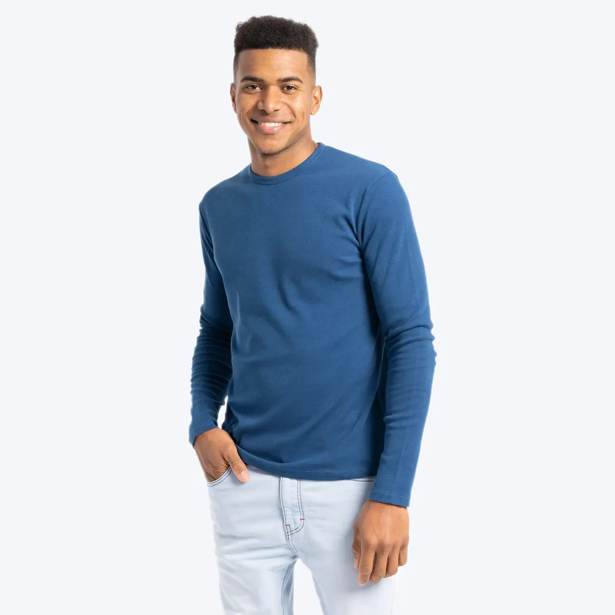 Men's Organic Pima Cotton Long Sleeve Shirt 20