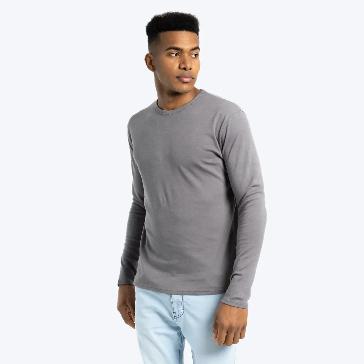 Men's Organic Pima Cotton Long Sleeve Shirt 26