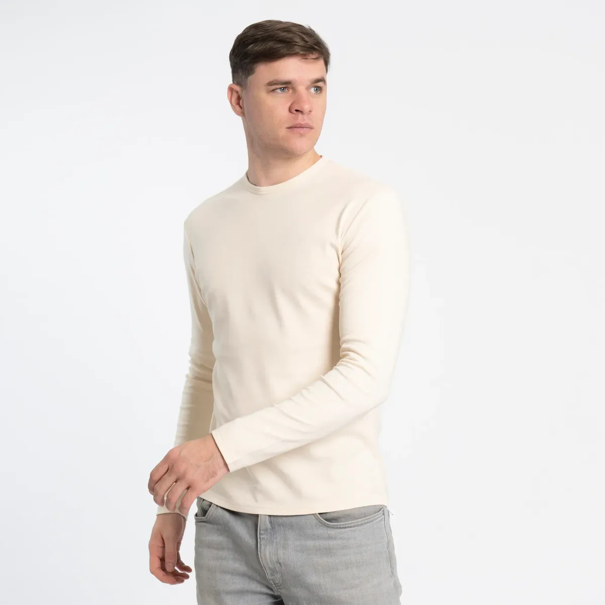 Men's Organic Pima Cotton Long Sleeve Shirt 30