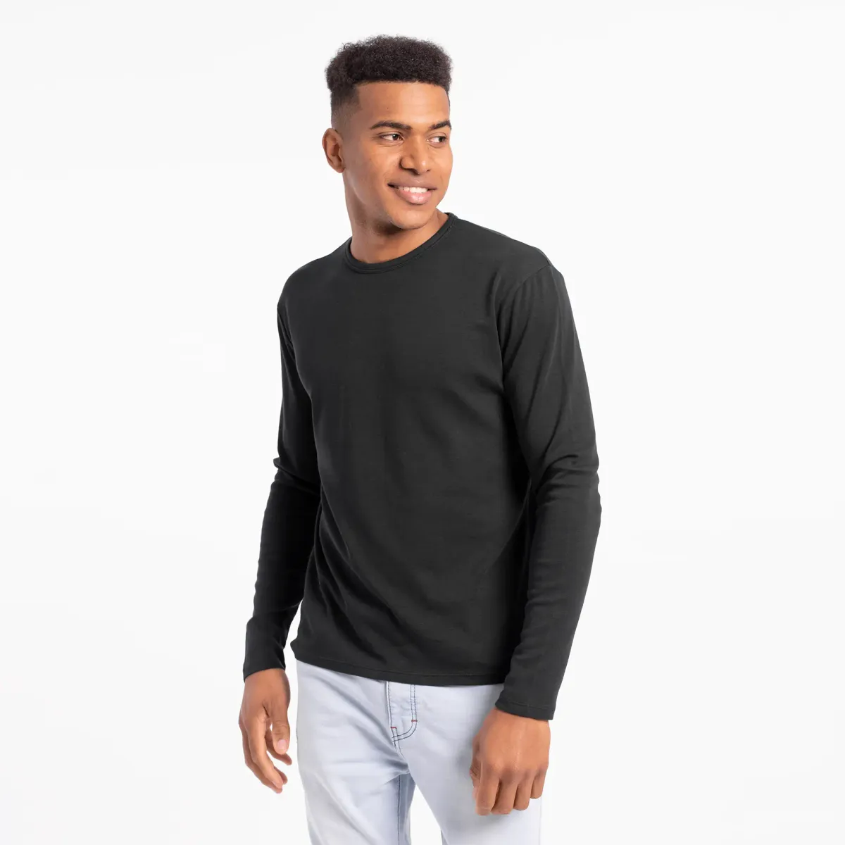 Men's Organic Pima Cotton Long Sleeve Shirt 4