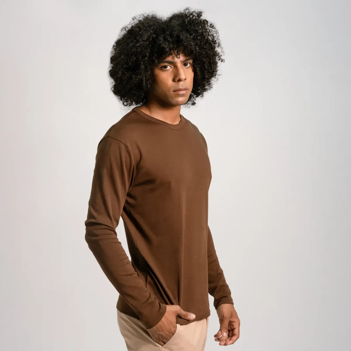 Men's Organic Pima Cotton Long Sleeve Shirt 33