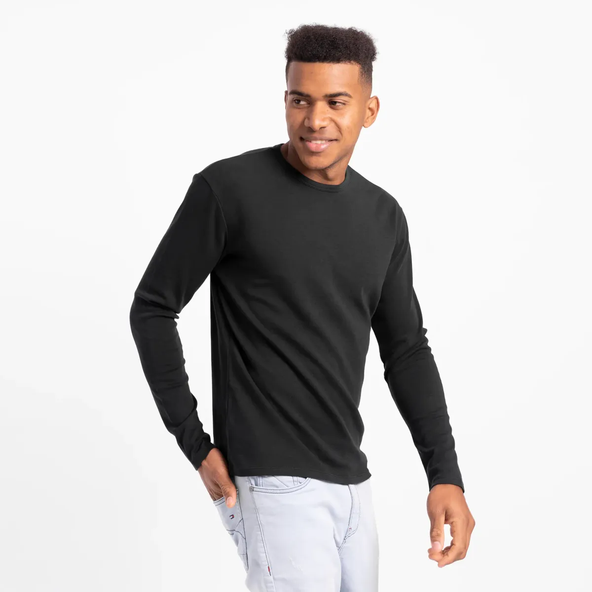 Men's Organic Pima Cotton Long Sleeve Shirt 5