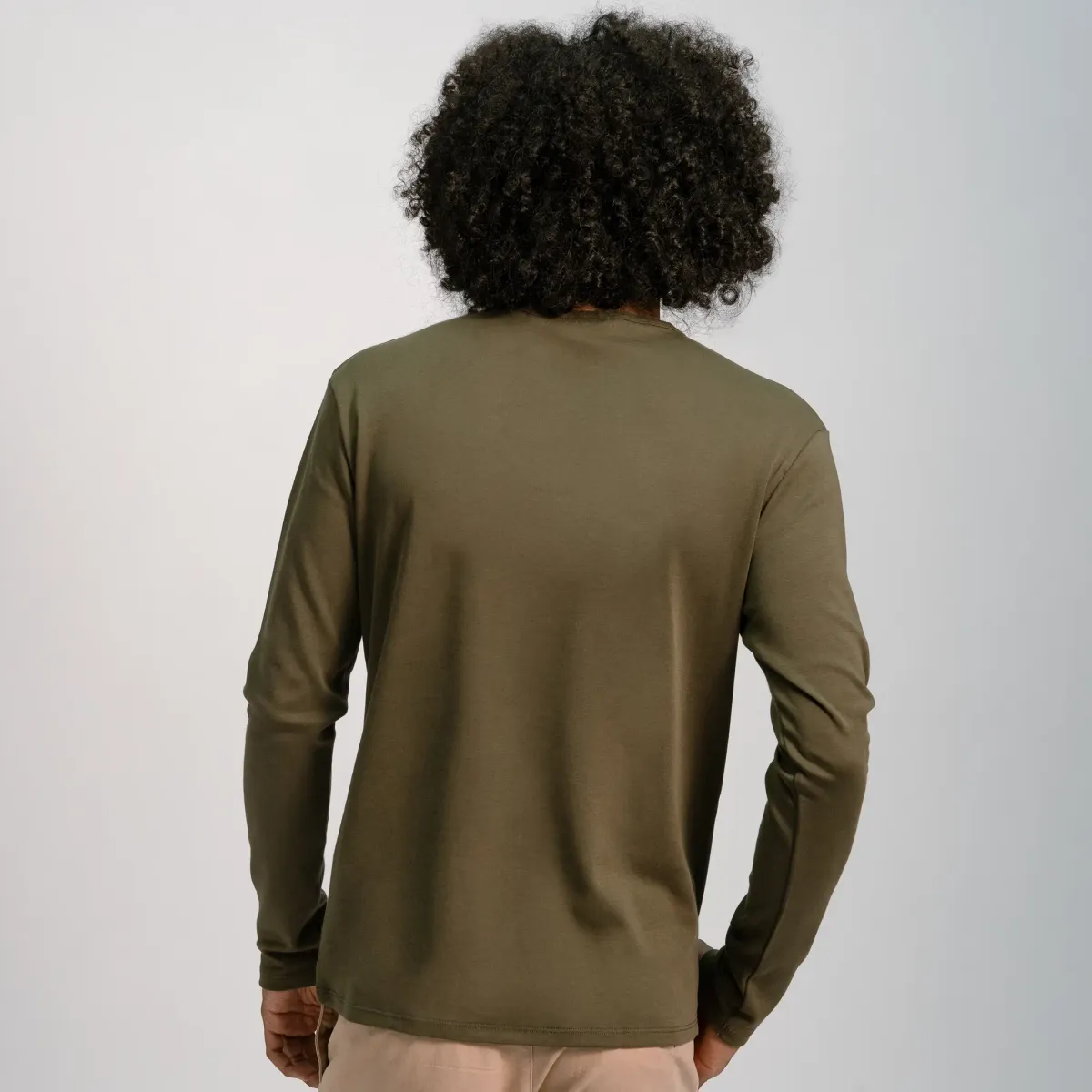 Men's Organic Pima Cotton Long Sleeve Shirt 42