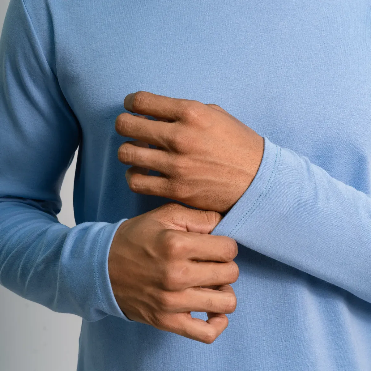 Men's Organic Pima Cotton Long Sleeve Shirt 50