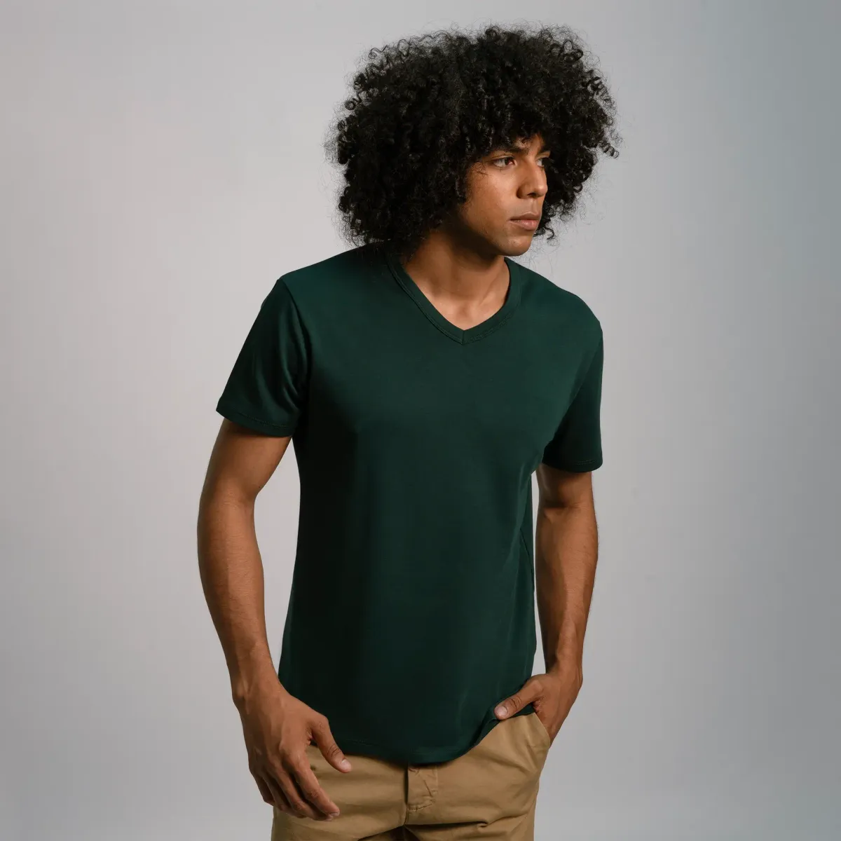 Men's Organic Pima Cotton V-Neck T-Shirt