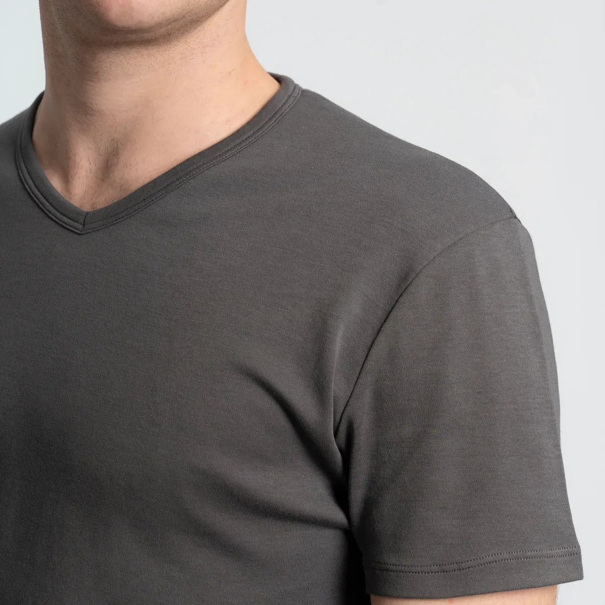 Men's Organic Pima Cotton V-Neck T-Shirt 14