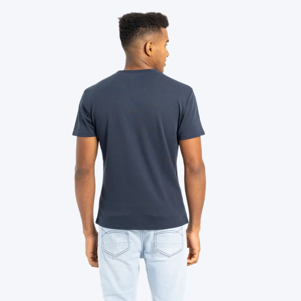 Men's Organic Pima Cotton V-Neck T-Shirt 17