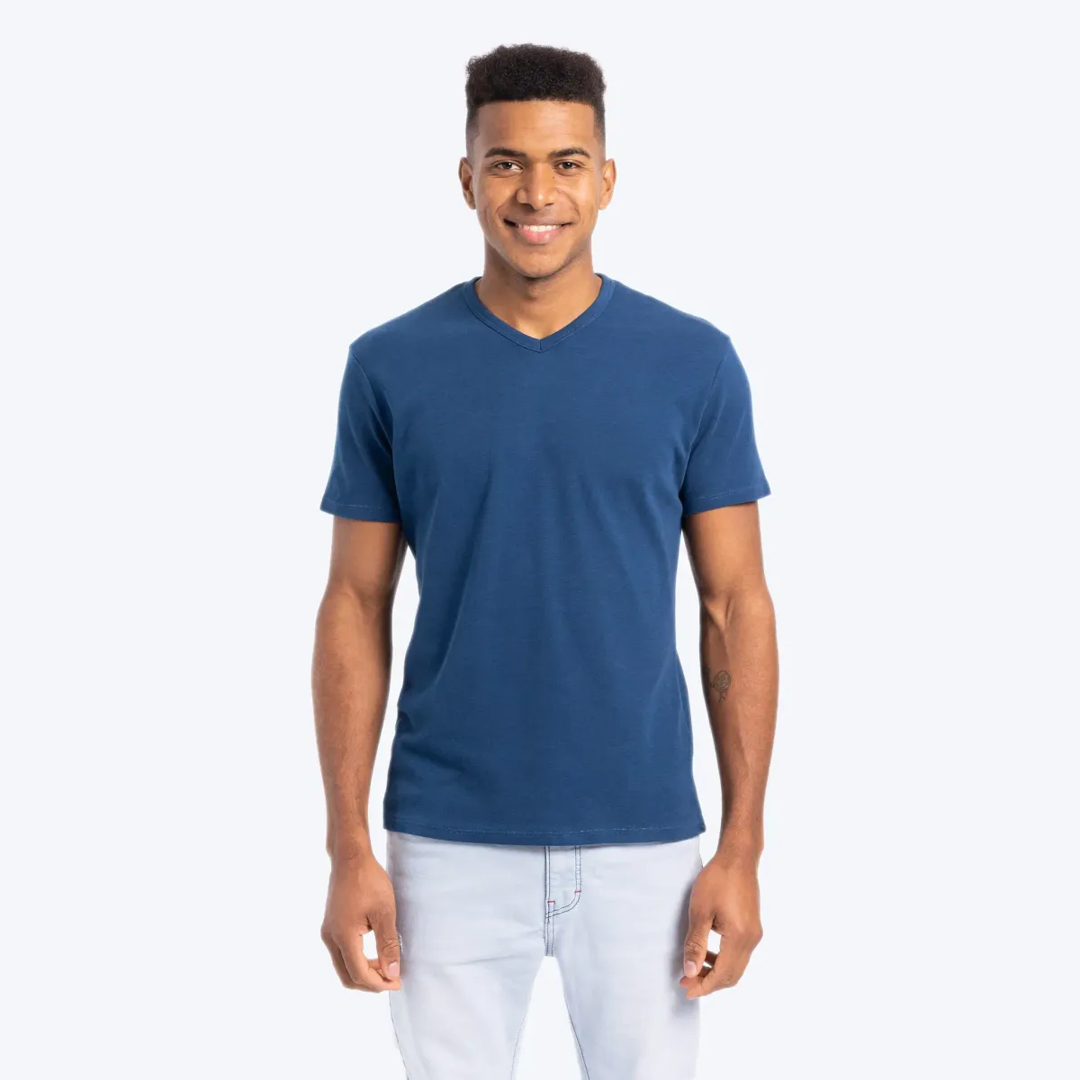 Men's Organic Pima Cotton V-Neck T-Shirt 23