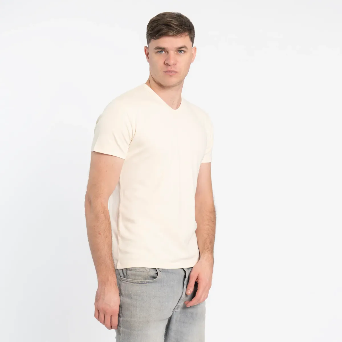 Men's Organic Pima Cotton V-Neck T-Shirt 27