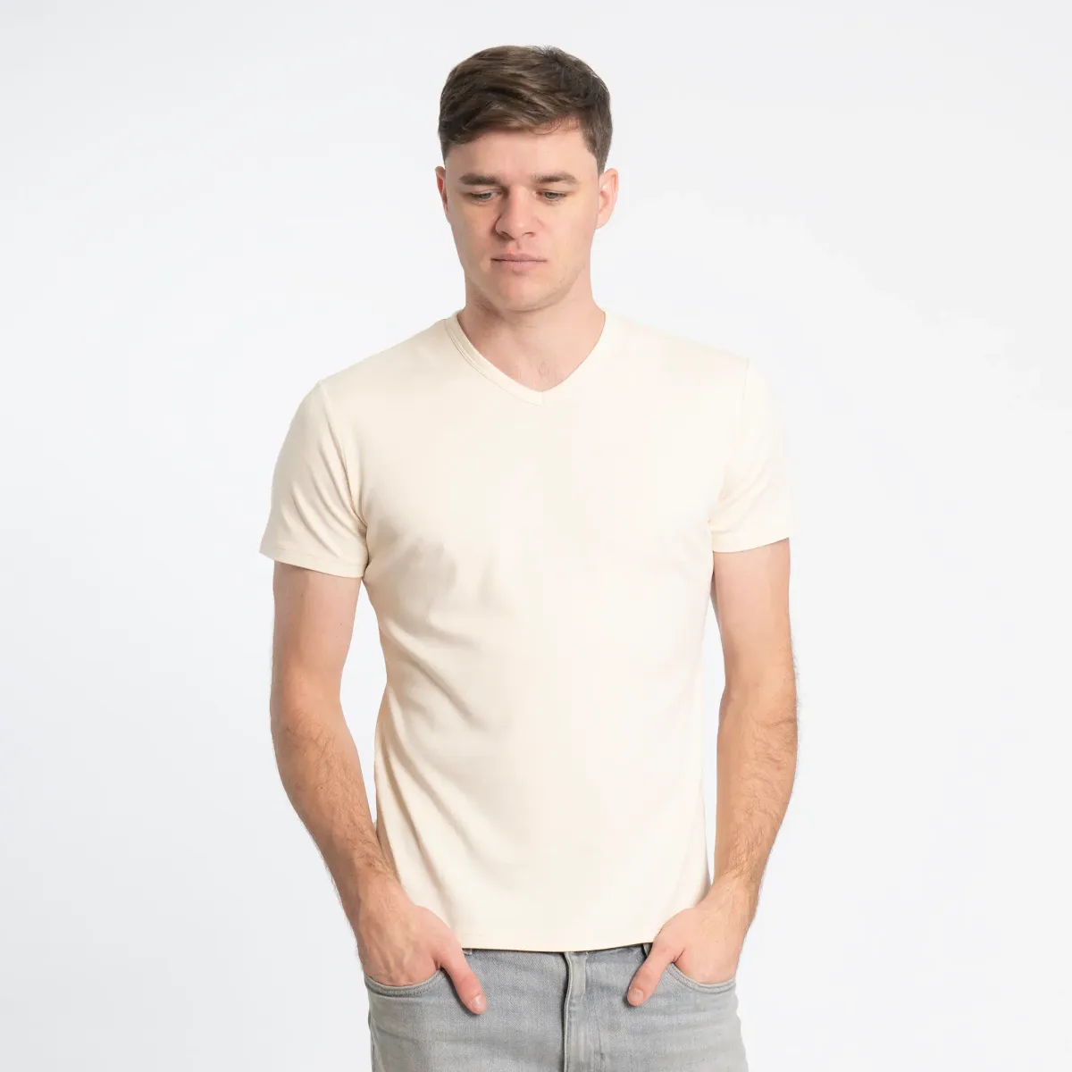 Men's Organic Pima Cotton V-Neck T-Shirt 28