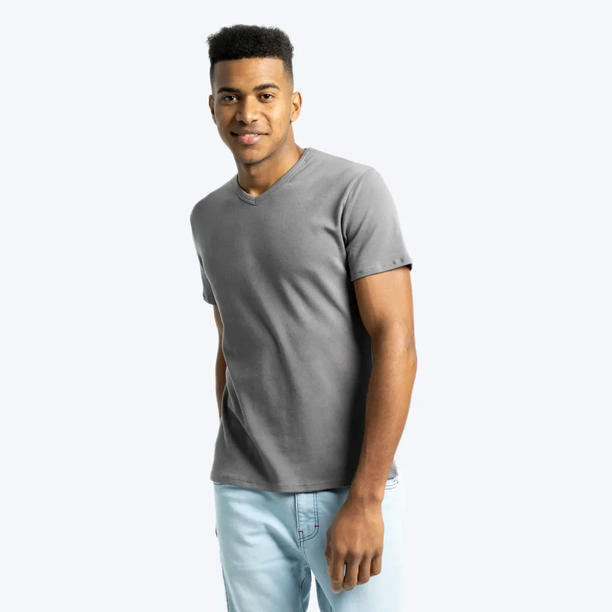 Men's Organic Pima Cotton V-Neck T-Shirt 4