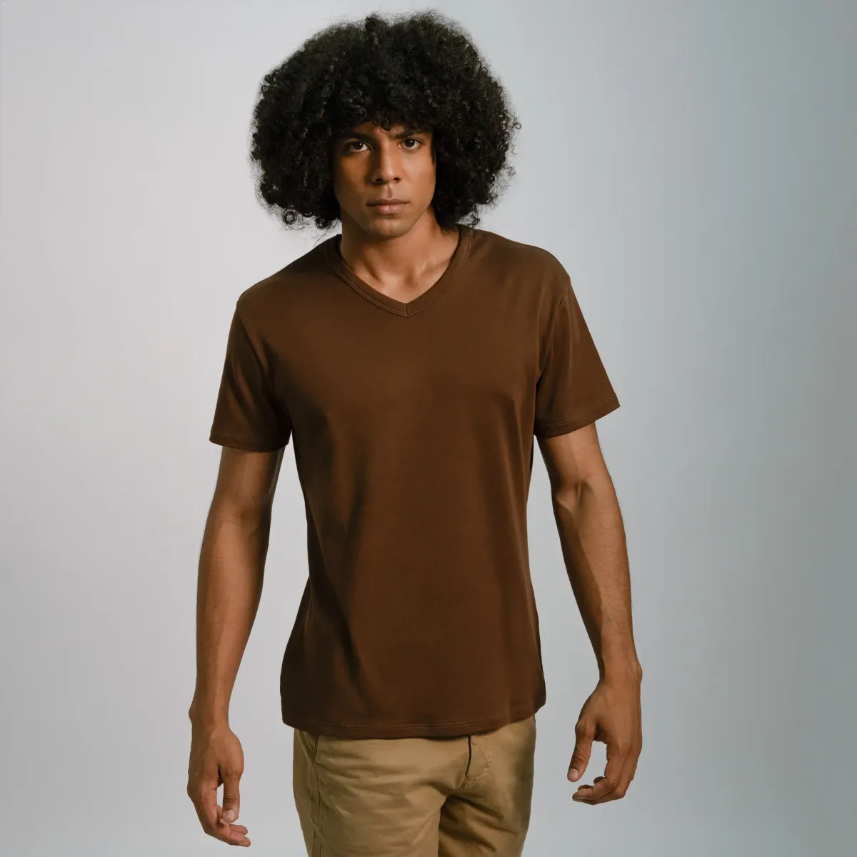 Men's Organic Pima Cotton V-Neck T-Shirt 31