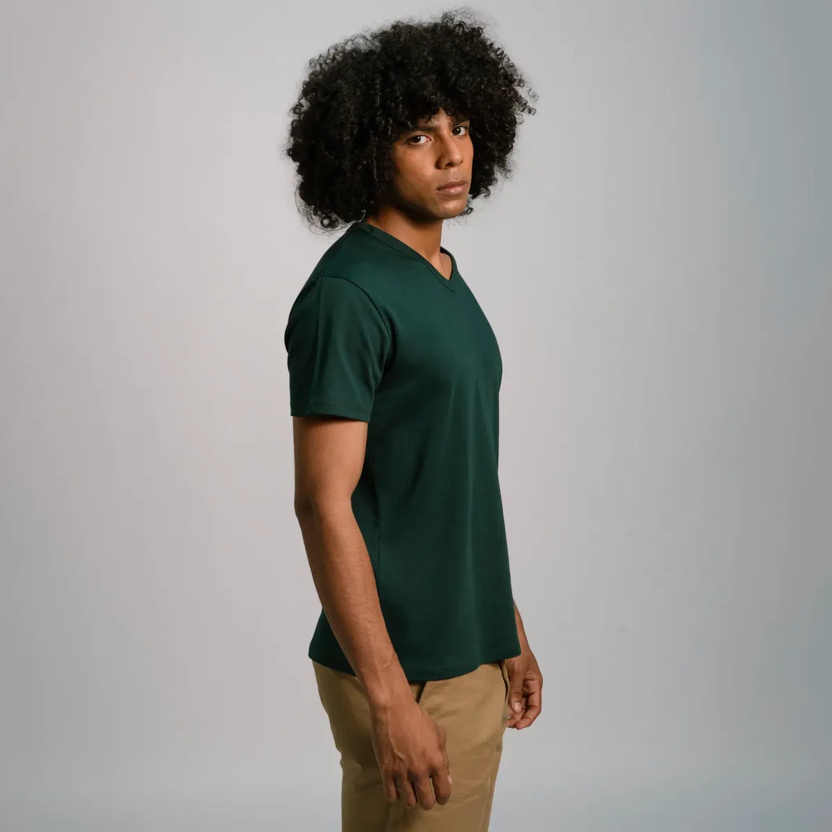 Men's Organic Pima Cotton V-Neck T-Shirt 36