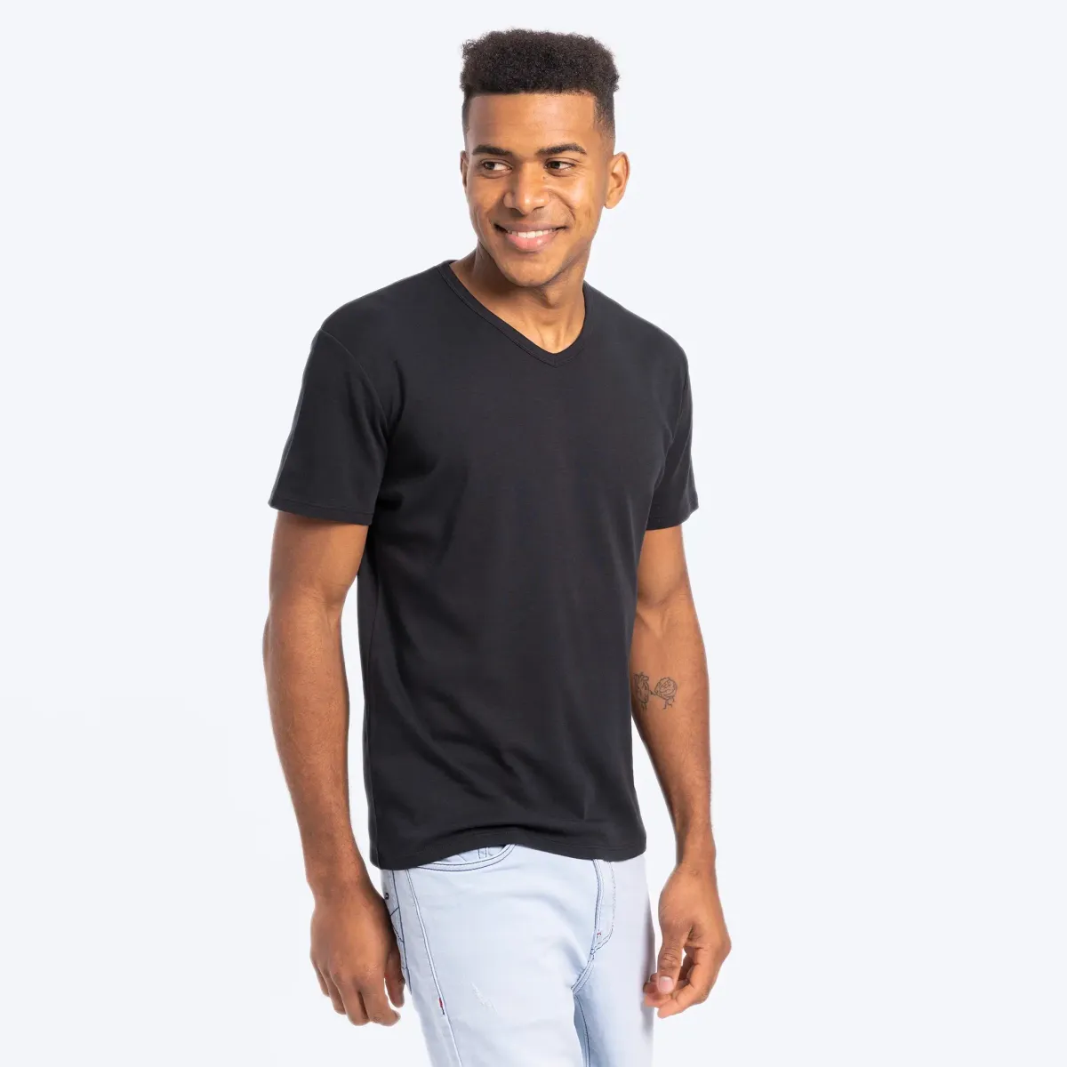 Men's Organic Pima Cotton V-Neck T-Shirt 7