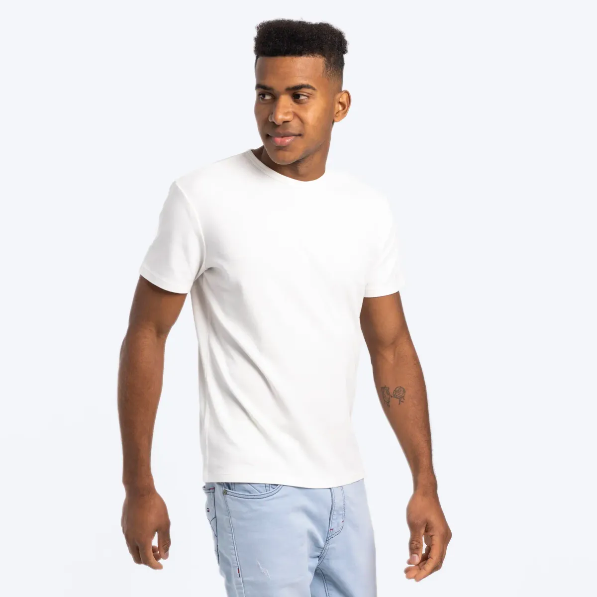 Mix 2 Pack - Men's Organic Pima Cotton T-Shirt & Boxer Briefs 13