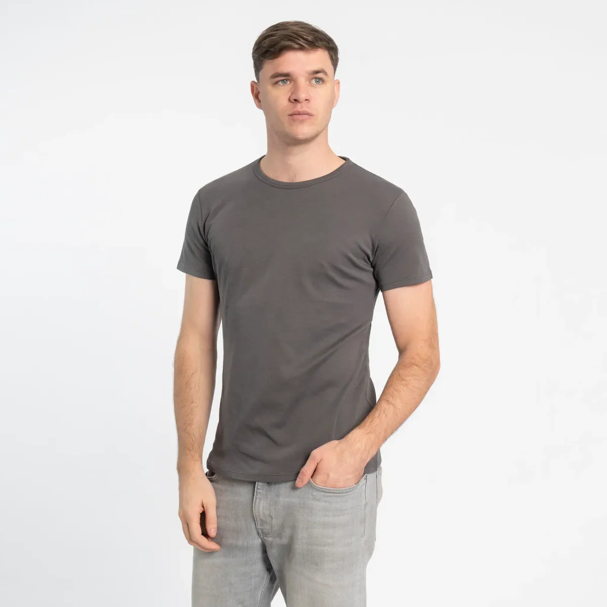 Mix 2 Pack - Men's Organic Pima Cotton T-Shirt & Boxer Briefs 16