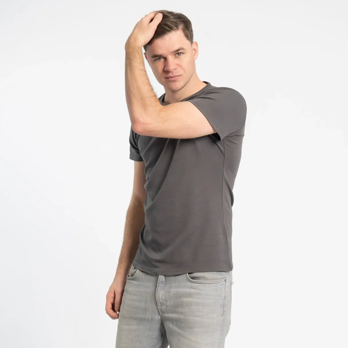 Mix 2 Pack - Men's Organic Pima Cotton T-Shirt & Boxer Briefs 17