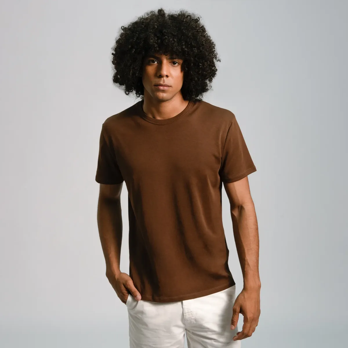 Mix 2 Pack - Men's Organic Pima Cotton T-Shirt & Boxer Briefs 42