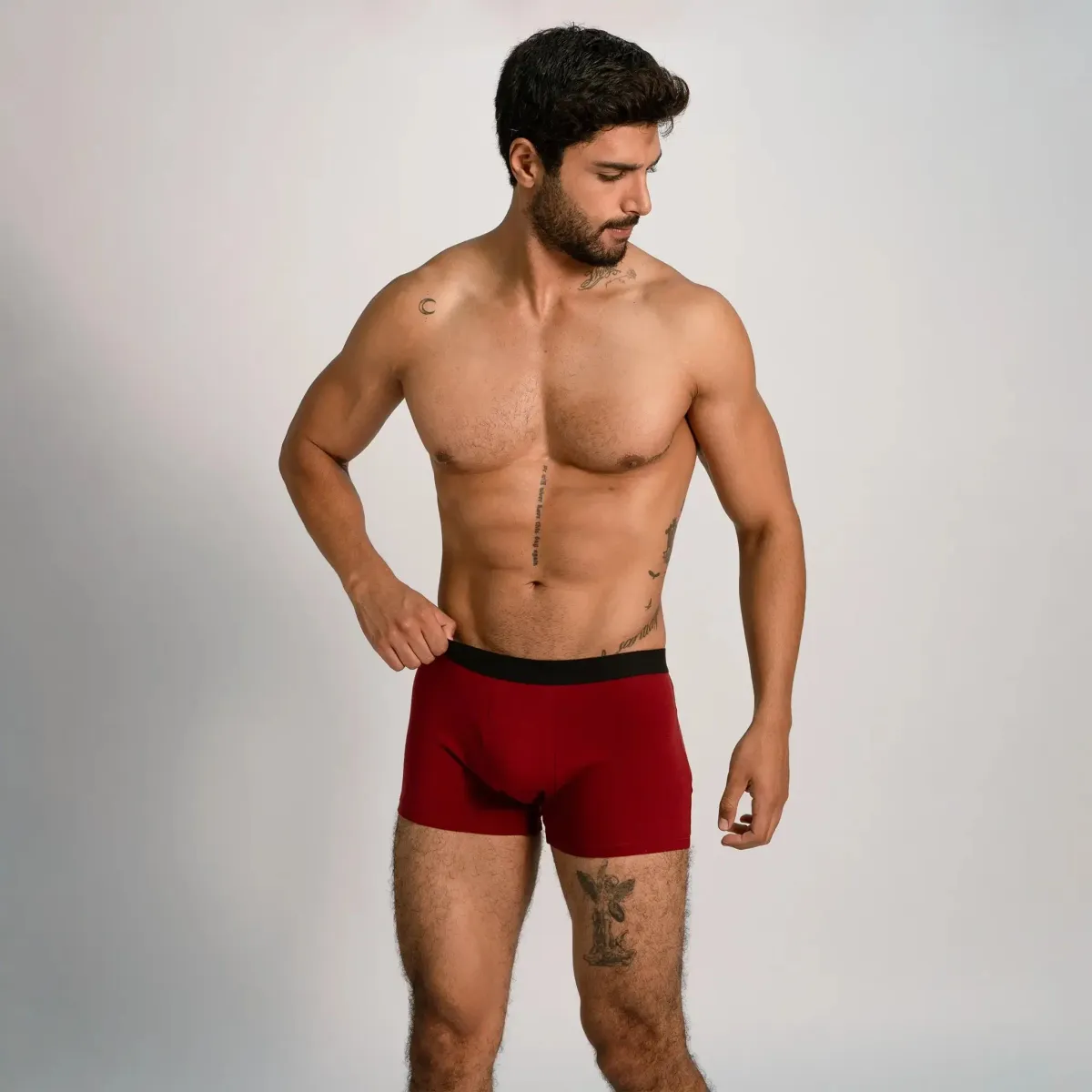Mix 2 Pack - Men's Organic Pima Cotton T-Shirt & Boxer Briefs 87