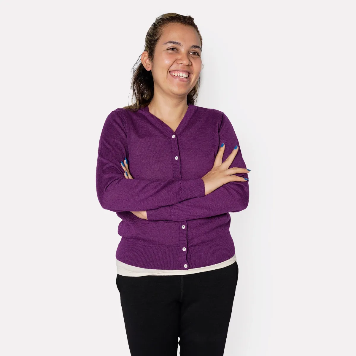 Women's Alpaca Wool Cardigan 14