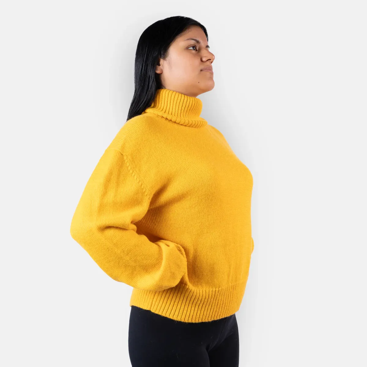 Women's Alpaca Wool Turtleneck Sweater 14