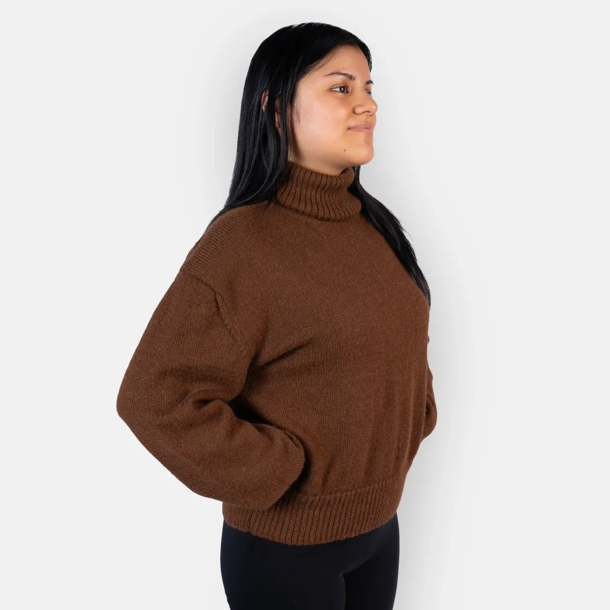 Women's Alpaca Wool Turtleneck Sweater 18