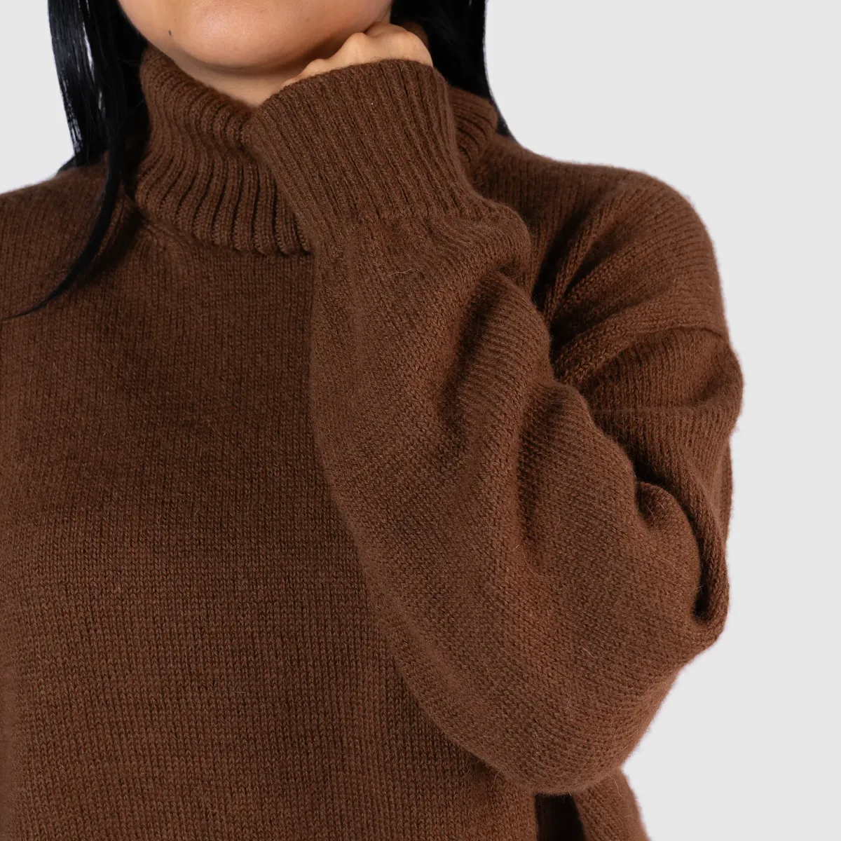 Women's Alpaca Wool Turtleneck Sweater 20