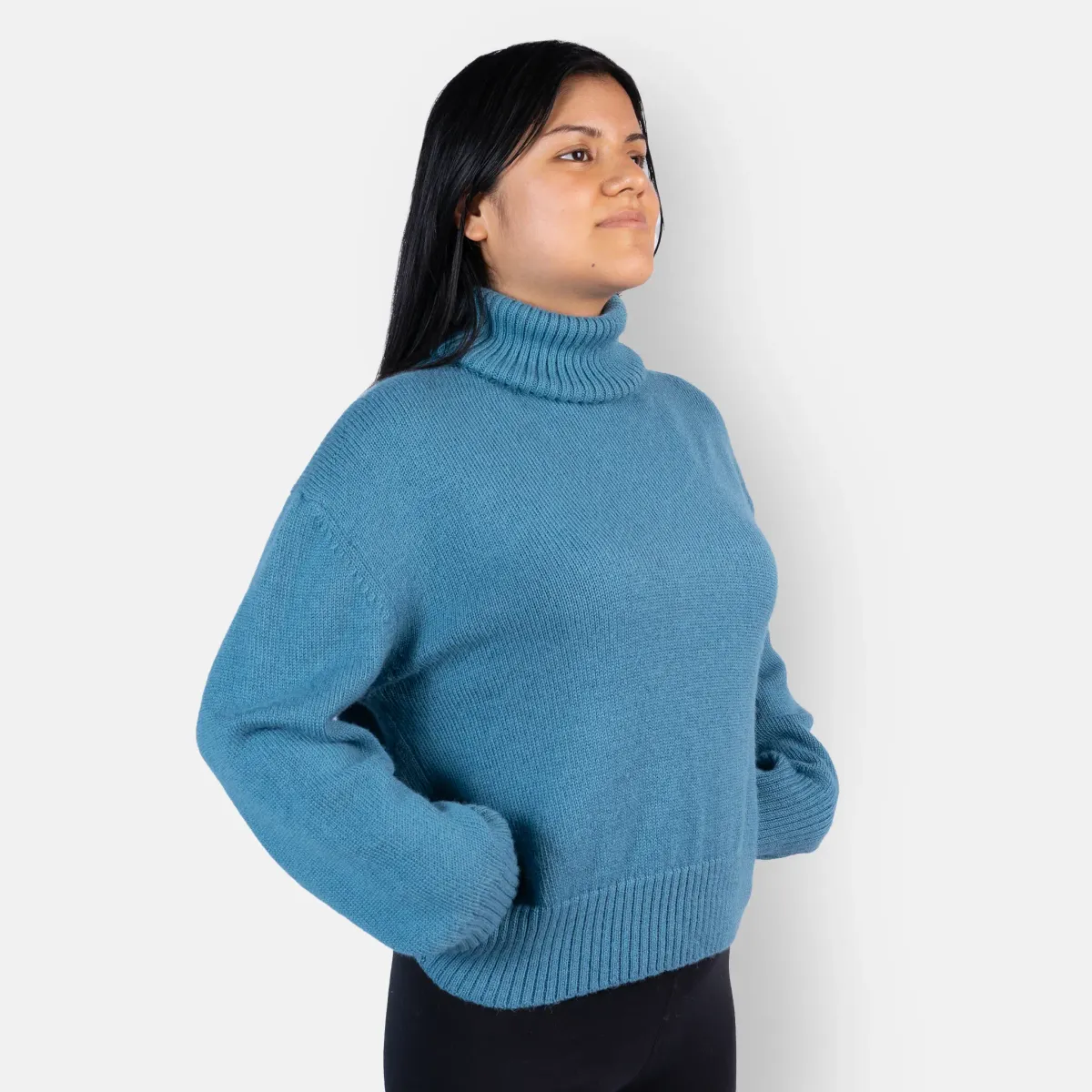 Women's Alpaca Wool Turtleneck Sweater 22