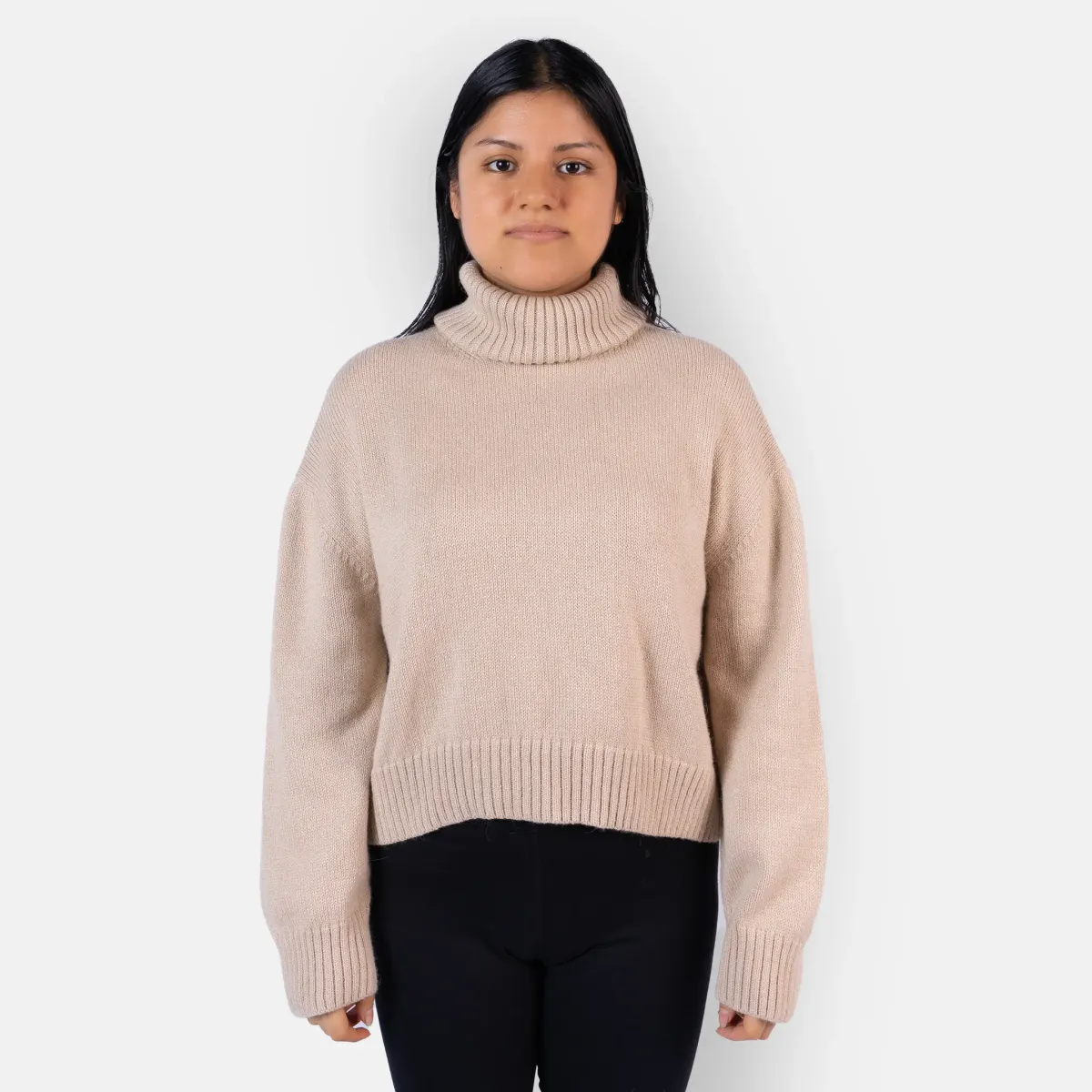 Women's Alpaca Wool Turtleneck Sweater 9