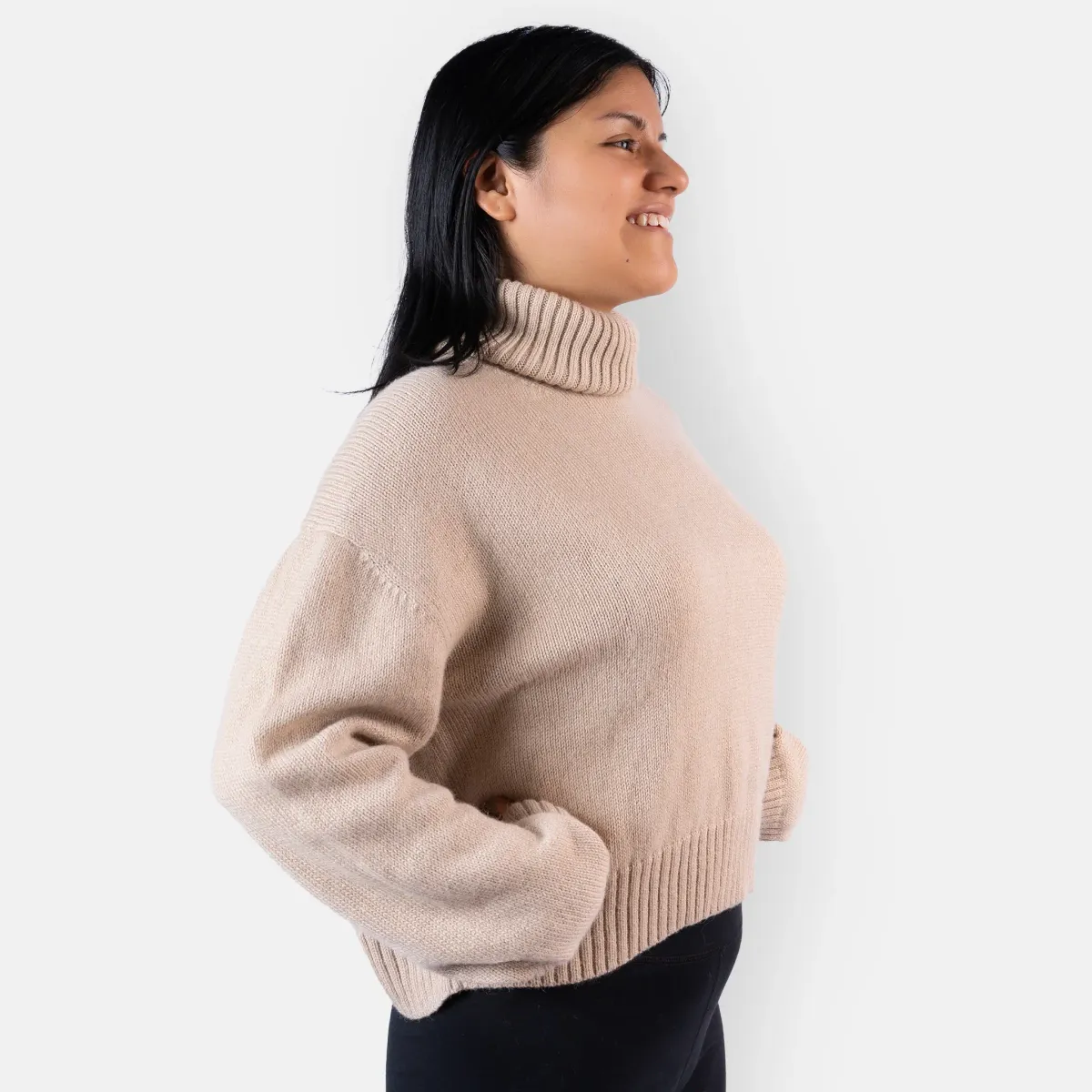 Women's Alpaca Wool Turtleneck Sweater 10