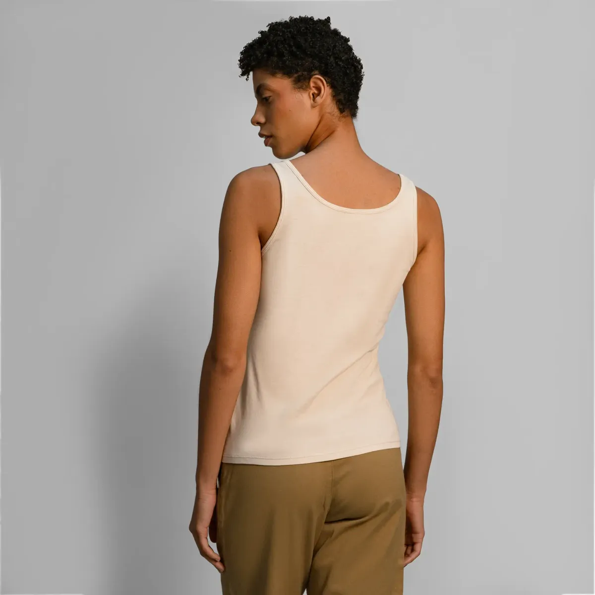 Women's Eco Print Pima Cotton Tank Top 3