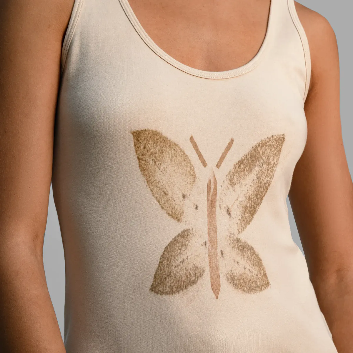 Women's Eco Print Pima Cotton Tank Top 4