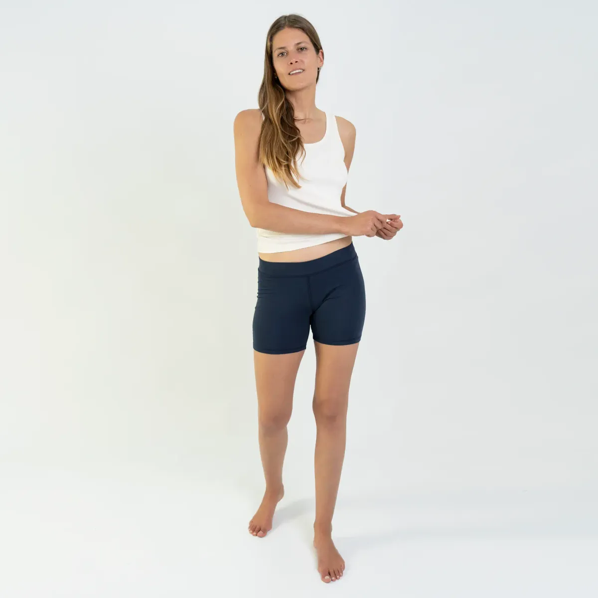 Women's Organic Pima Cotton Biker Shorts 12