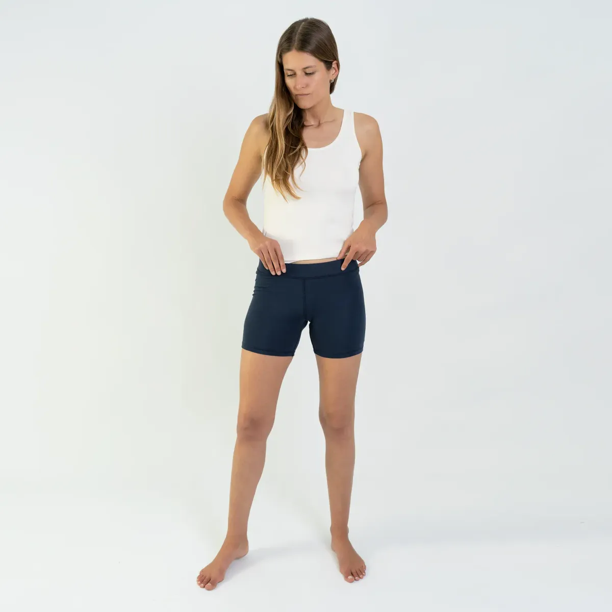 Women's Organic Pima Cotton Biker Shorts 14