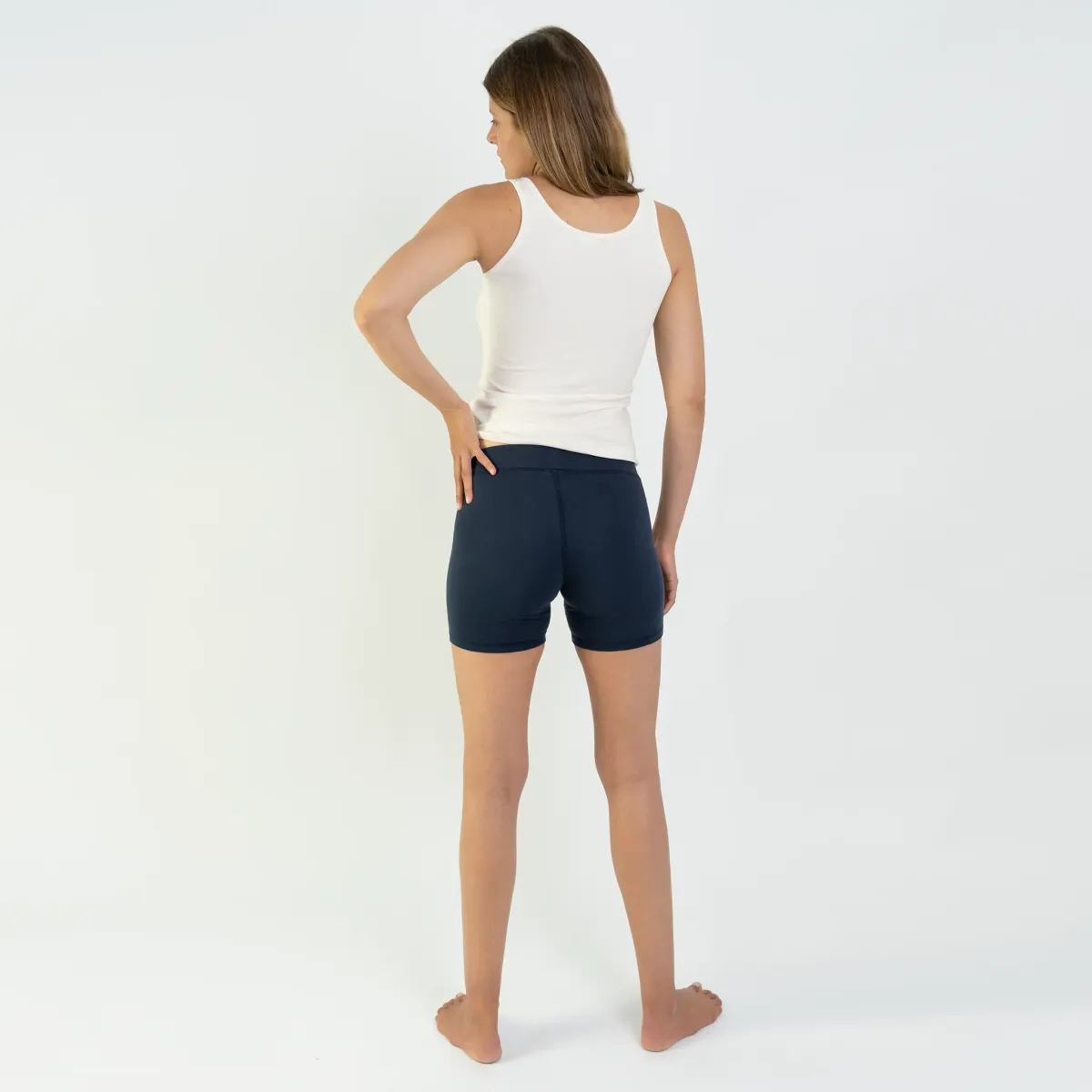 Women's Organic Pima Cotton Biker Shorts 16