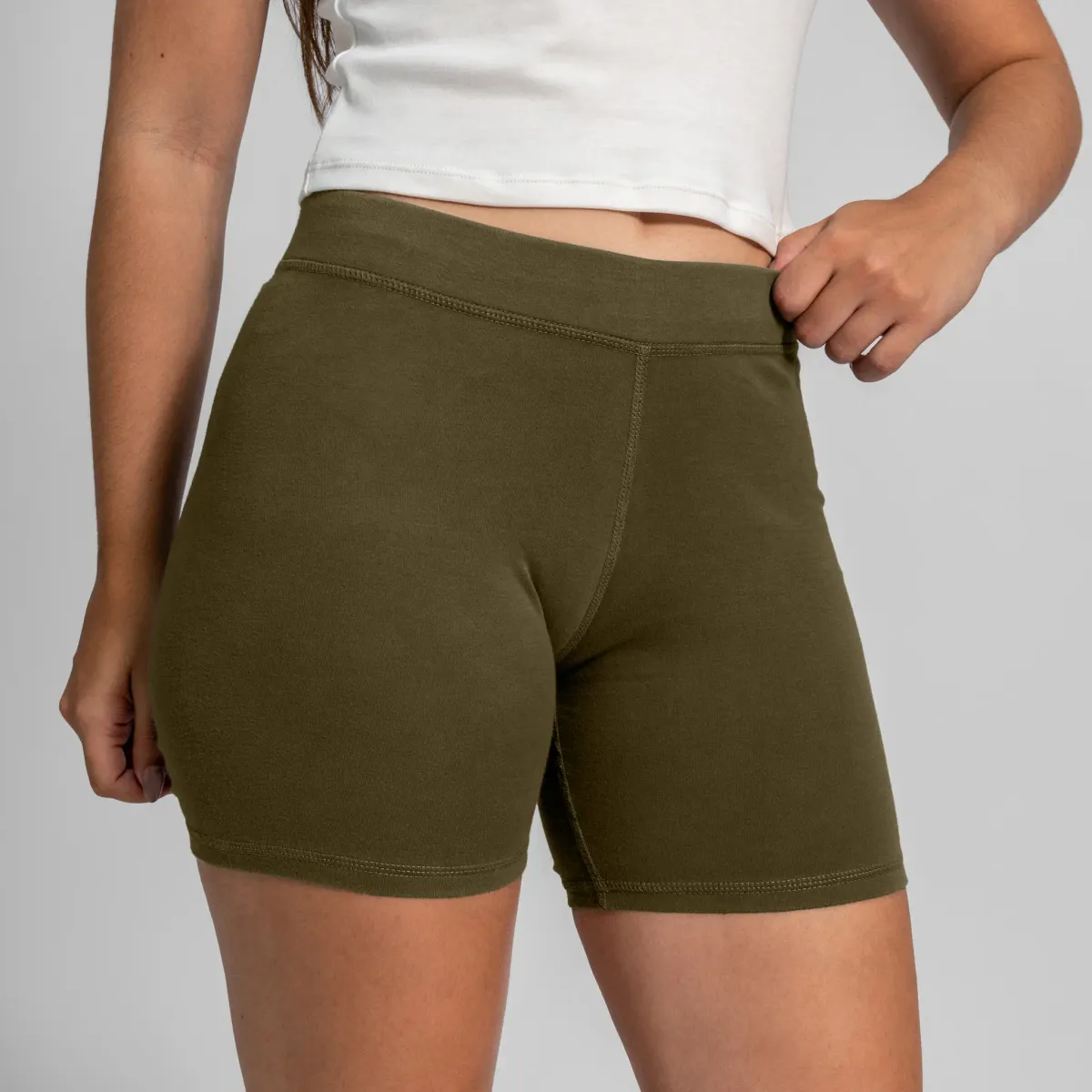 Women's Organic Pima Cotton Biker Shorts 38