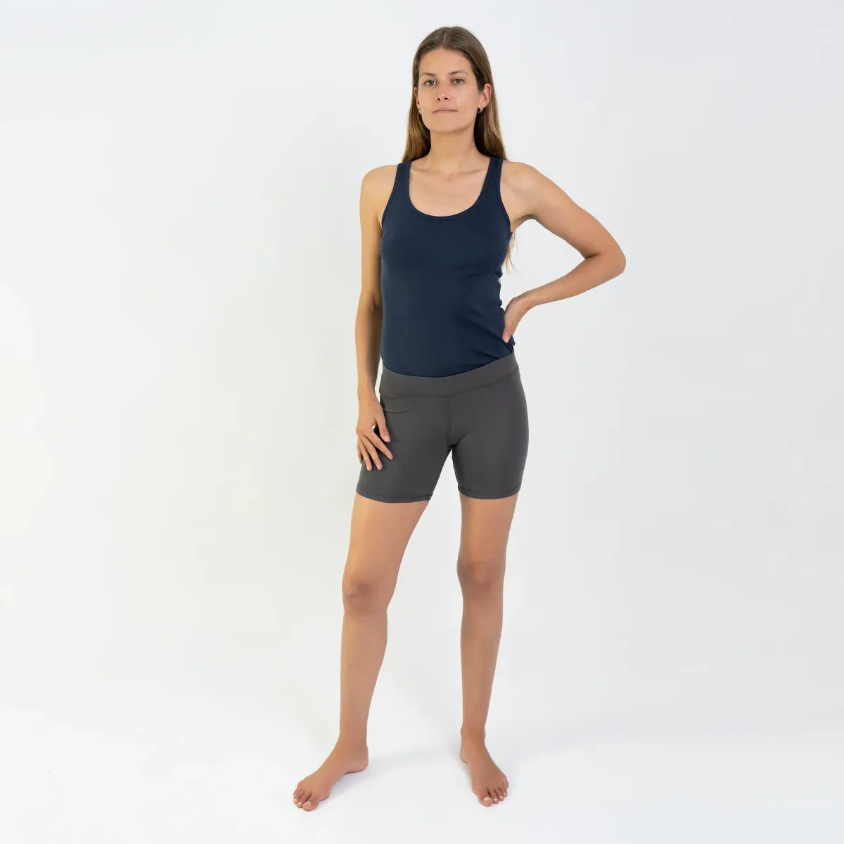 Women's Organic Pima Cotton Biker Shorts 8