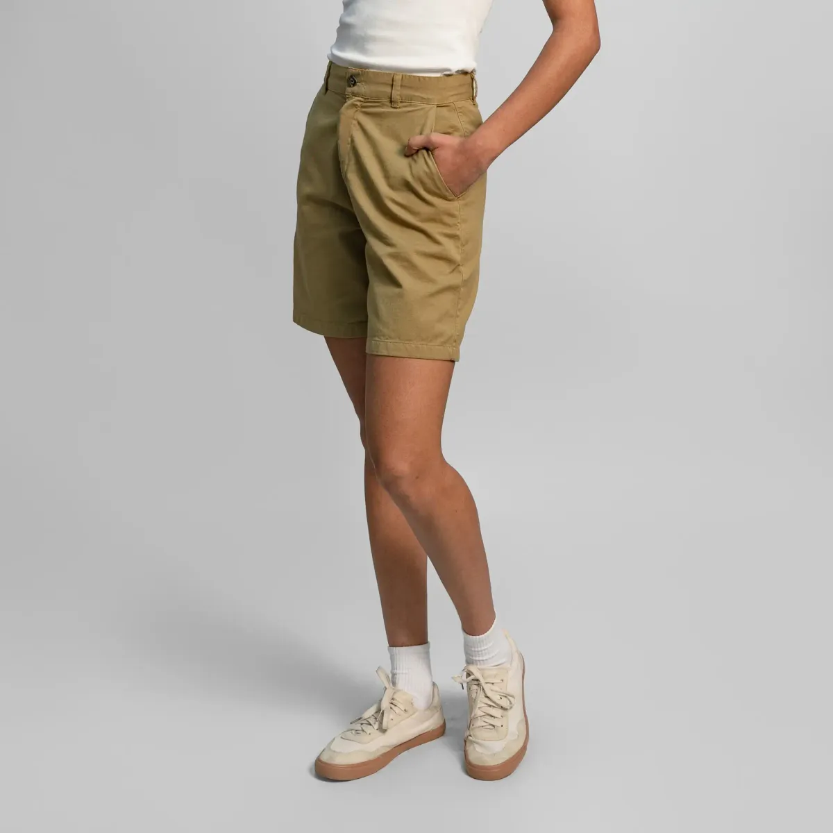 Women's Organic Pima Cotton Chino Shorts 2