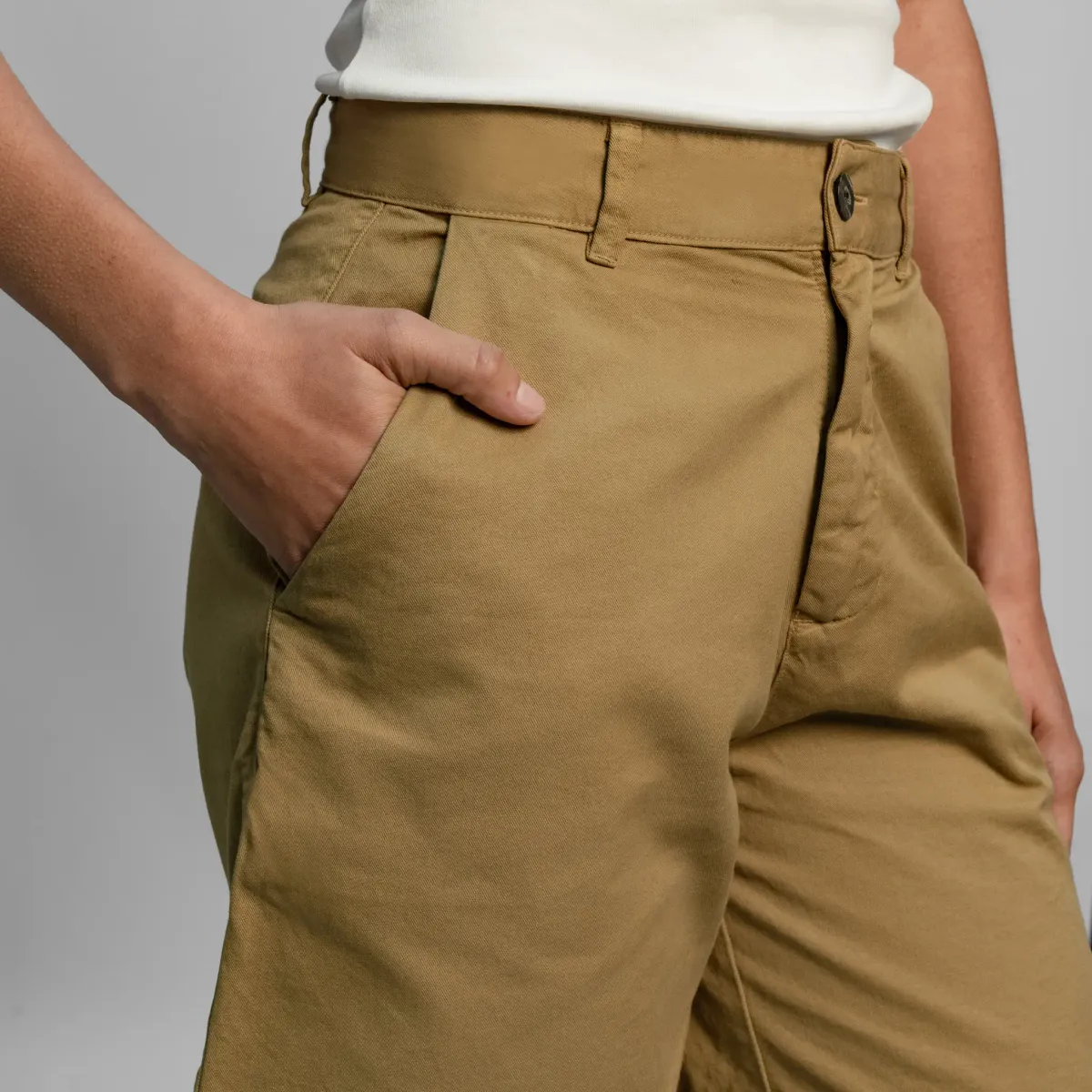 Women's Organic Pima Cotton Chino Shorts 4