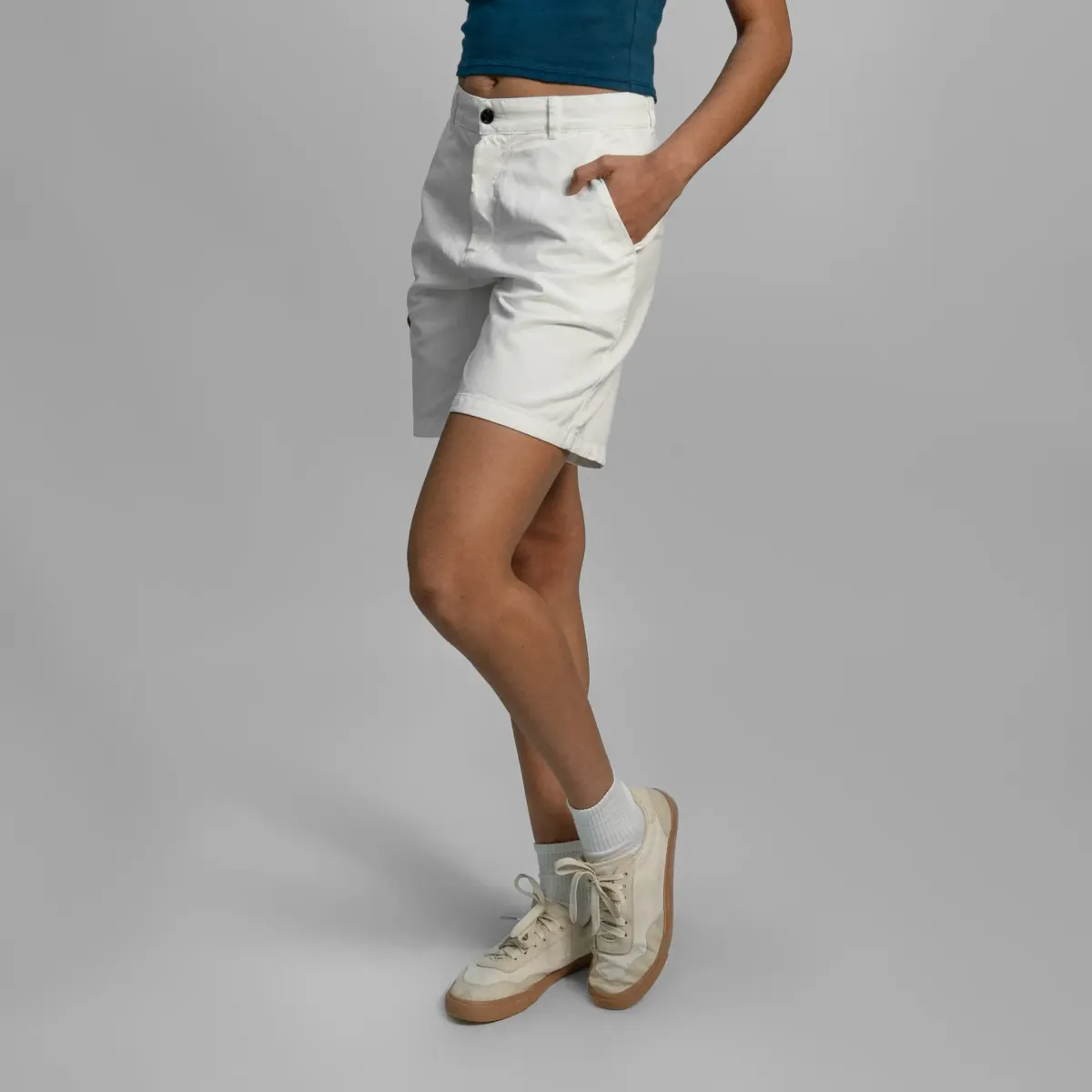 Women's Organic Pima Cotton Chino Shorts 6