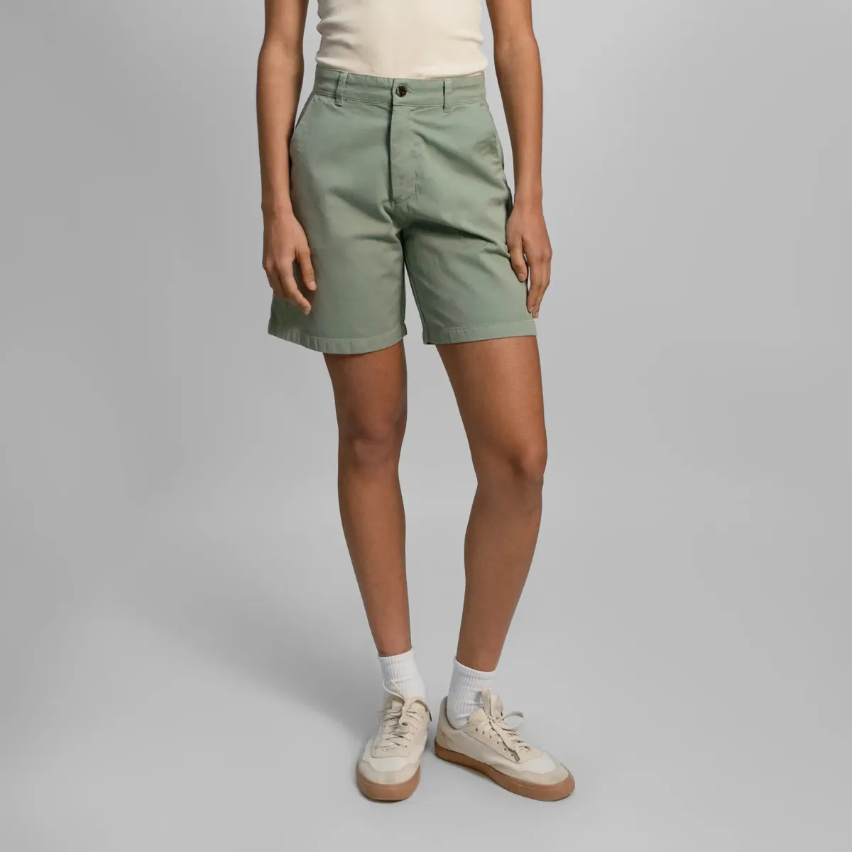 Women's Organic Pima Cotton Chino Shorts 9