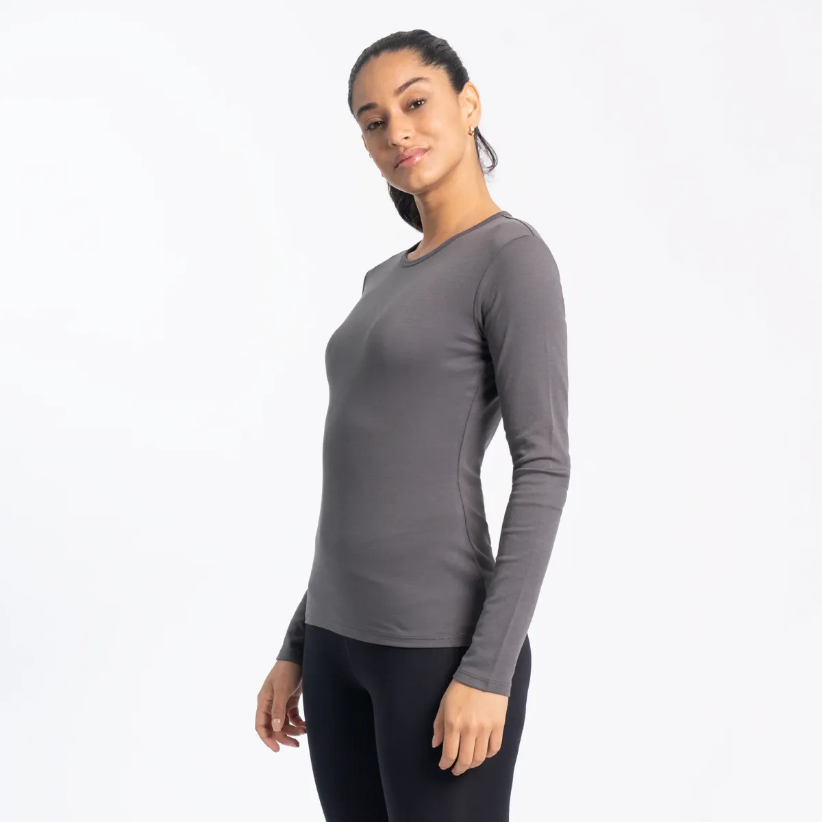 Women's Organic Pima Cotton Long Sleeve Shirt 12